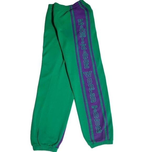 Kamikaze World Tour Other - Vintage Kamikaze World Tour Sweatpants Size M Green 90’s Joggers Sweats Mens